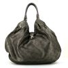 Louis Vuitton L handbag in anthracite grey mahina leather - 360 thumbnail