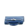 Hermès Kelly 20 cm handbag in blue Mysore leather - 360 Front thumbnail