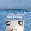 Hermès Kelly 20 cm handbag in blue Mysore leather - Detail D4 thumbnail