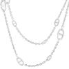 Hermes Farandole long necklace in silver - 00pp thumbnail