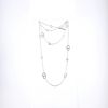 Collana lunga Hermes Farandole in argento - 360 thumbnail