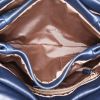 Bolso de mano Lanvin Sugar en cuero azul marino - Detail D2 thumbnail