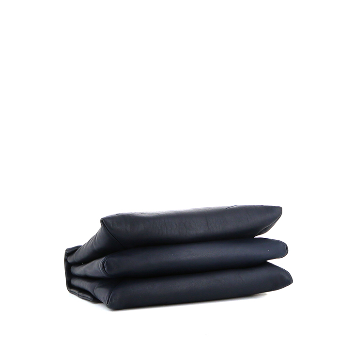 Sac à main Lanvin Sugar en cuir marine - Detail D4