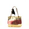 Lanvin Happy handbag in gold and pink python - 360 thumbnail