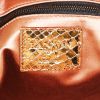 Bolso de mano Lanvin Happy en piel de pitón dorada y rosa - Detail D4 thumbnail