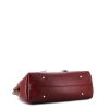 Lanvin shopping bag in burgundy leather - Detail D4 thumbnail
