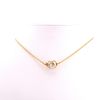 Fred Baie des Anges necklace in yellow gold,  cultured pearl and diamonds - 360 thumbnail