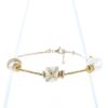 Fred Baie des Anges bracelet in yellow gold,  pearls and diamonds - 360 thumbnail