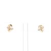 Fred Baie des Anges earrings in yellow gold,  cultured pearls and diamonds - 360 thumbnail