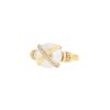 Fred Baie des Anges ring in yellow gold,  cultured pearl and diamonds - 00pp thumbnail