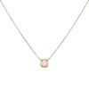 Dinh Van Cube medium model necklace in pink gold and diamond - 00pp thumbnail