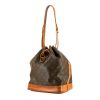 Louis Vuitton grand Noé handbag in brown monogram canvas and natural leather - 00pp thumbnail