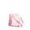 Bolso de mano Dior Vintage en lona Monogram rosa y blanca y plástico rosa - 00pp thumbnail