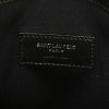 Saint Laurent Sac de jour Baby Bandana handbag in black leather and black canvas - Detail D4 thumbnail