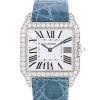 Reloj Cartier Santos-Dumont de oro blanco 18k Ref : 2858 Circa 2000 - 00pp thumbnail