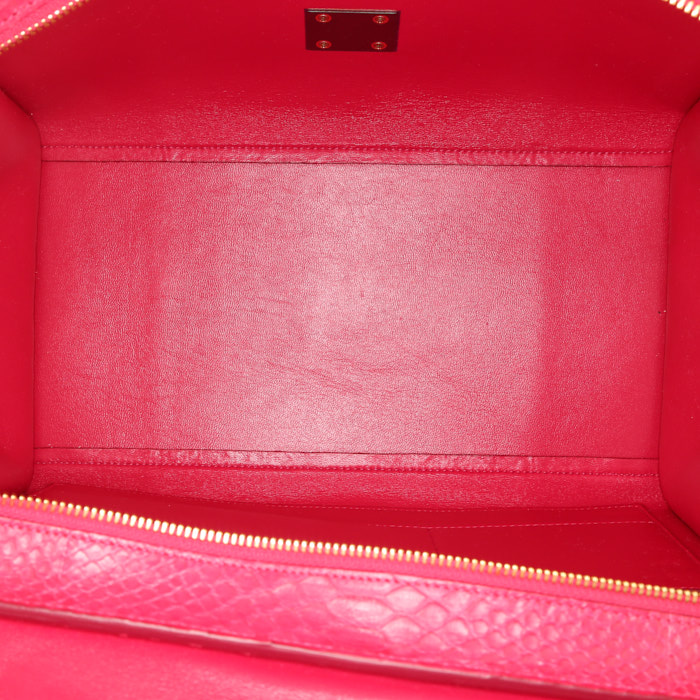 Borsa Celine Trapeze modello medio in pitone - Detail D3