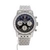 Breitling Navitimer watch in stainless steel Ref:  A23322 Circa  2000 - 360 thumbnail