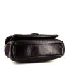 Bolso de mano Chanel Timeless en cuero acolchado negro y piel de pitón negra - Detail D5 thumbnail