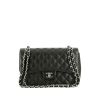 Borsa a tracolla Chanel  Timeless Jumbo in pelle martellata e trapuntata nera - 360 thumbnail