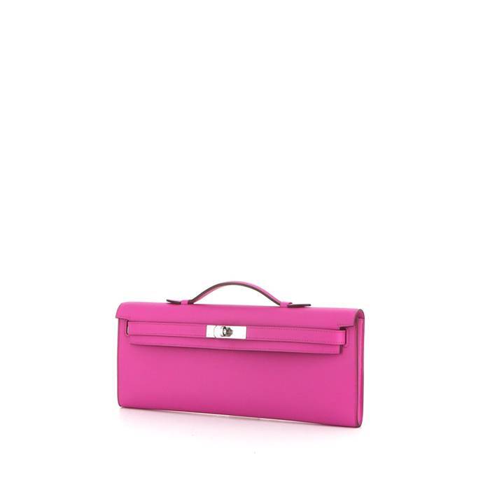 Hermès Kelly Cut pouch in Magnolia pink Swift leather - 00pp
