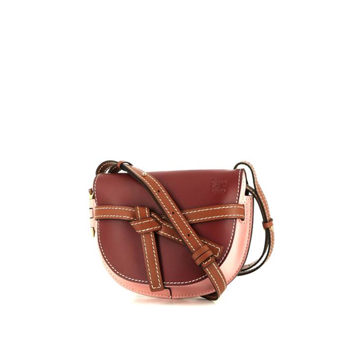 Loewe Gate Leather Bucket Bag in Brown