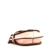 Loewe Gate small model shoulder bag in pink, burgundy and brown leather - Detail D4 thumbnail