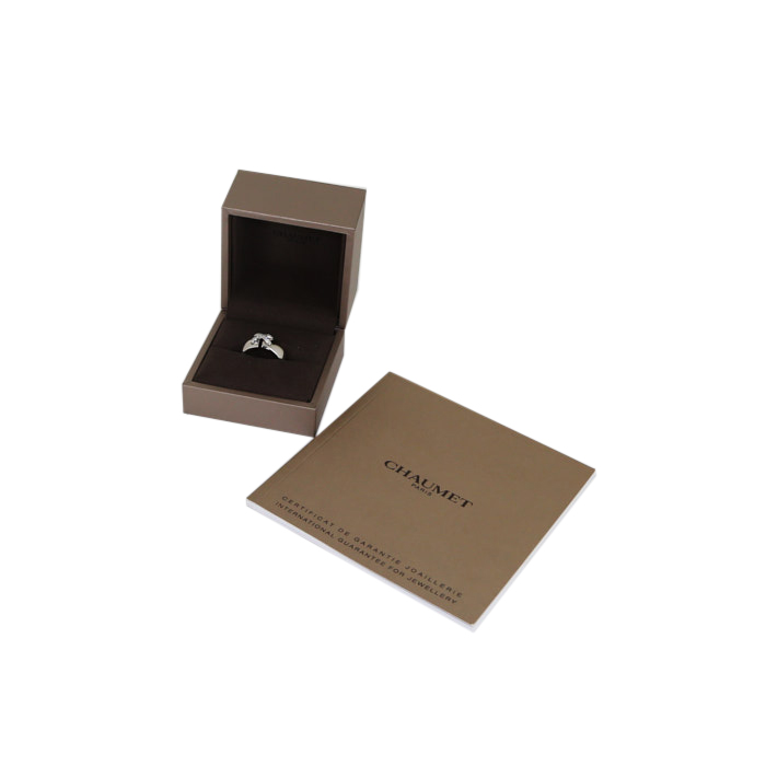 Sortija Chaumet Lien en oro blanco y diamantes - Detail D2