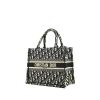Dior Book Tote small model shopping bag in blue and beige monogram canvas - 00pp thumbnail