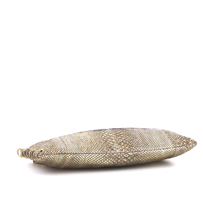 Pochette Prada en python doré - Detail D4