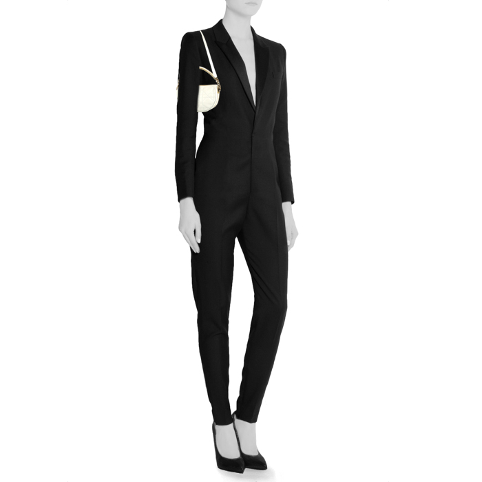 Bolso de mano Dior Hobo modelo pequeño en cuero acolchado blanco - Detail D2