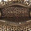 Shopping bag Dior Book Tote modello grande in tela beige con stampa leopardata - Detail D2 thumbnail