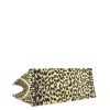 Shopping bag Dior Book Tote modello grande in tela beige con stampa leopardata - Detail D5 thumbnail