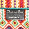 Dior Book Tote large model shopping bag in orange, blue, pink and green canvas - Detail D3 thumbnail
