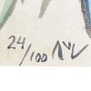 Bram van Velde, Untitled, lithograph in colors on paper, monogramed, numbered and framed, of 1975 - Detail D2 thumbnail