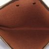 Pochette Louis Vuitton  Eva in tela monogram marrone e pelle naturale - Detail D2 thumbnail