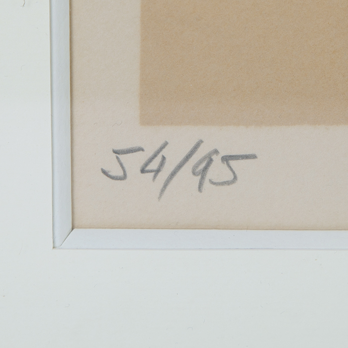 Pierre Soulages, "Lithographie 31", lithographie en couleurs sur papier Arches, signée, numérotée et encadrée, de 1974 - Detail D3