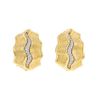 Chanel earrings in yellow gold, platinum and diamonds - 00pp thumbnail