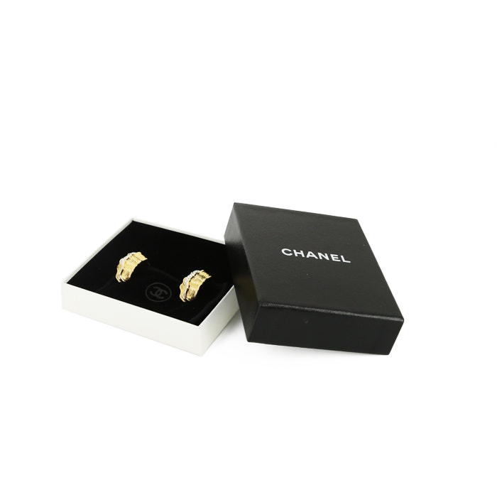 Pendientes Chanel en oro amarillo,  oro blanco y diamantes - Detail D2