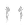 Removable Vintage 1960's pendants earrings in white gold and diamonds - 00pp thumbnail
