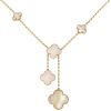 Van Cleef & Arpels Magic Alhambra necklace in yellow gold and mother of pearl - 00pp thumbnail