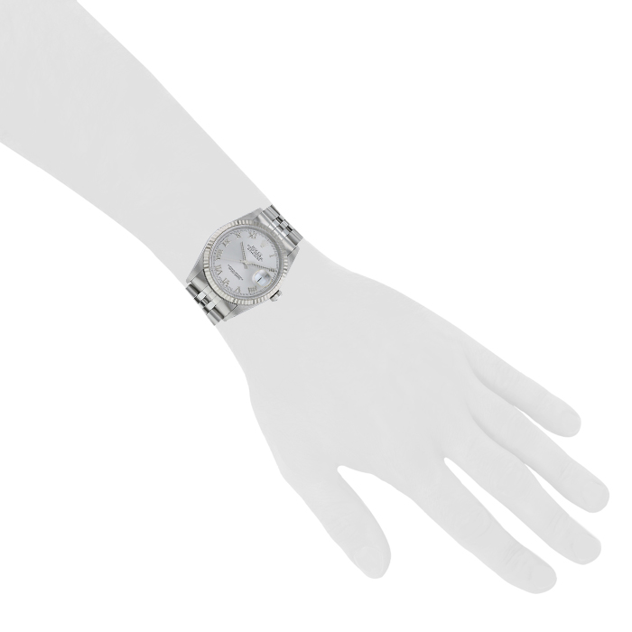 Rolex Datejust watch in stainless steel Ref:  16234 Circa  2001 - Detail D1