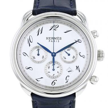 Hermes Arceau Chrono watch in stainless steel Ref:  AR4.910 Circa  2009
