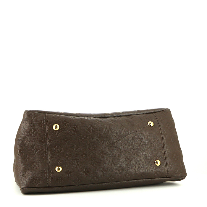 Sac cabas Louis Vuitton Artsy en cuir monogram empreinte marron - Detail D4