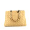 Shopping bag Dior Soft in pelle trapuntata beige cannage - 360 thumbnail