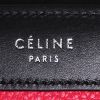Sac bandoulière Celine Luggage nano en cuir tricolore rose noir et beige - Detail D4 thumbnail