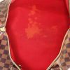 Louis Vuitton  Speedy 35 handbag  in ebene damier canvas  and brown leather - Detail D2 thumbnail