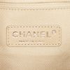 Shopping bag Chanel Deauville in tela beige e pelle nera - Detail D3 thumbnail
