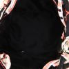 Sac bandoulière Chanel en toile siglée rose blanche et noire - Detail D2 thumbnail