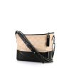 Chanel Gabrielle  medium model handbag in beige quilted leather and black smooth leather - 00pp thumbnail