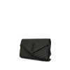 Borsa a tracolla Saint Laurent  Cassandre in pelle martellata nera - 00pp thumbnail